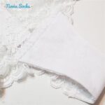 ست شورت و سوتین زنانه شاندرمن مدل فنردار گیپور گلدار کد 5080-2464-03