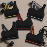 ست نیم‌تنه و شلوارک ورزشی زنانه مدل سیملس پشت چین دار کد 5562-2333