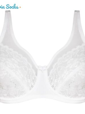 ست شورت و سوتین زنانه شاندرمن مدل فنردار گیپور گلدار کد 5080-2464-03