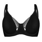 سوتین زنانه لین مدل پرسی فنردار طرح پروانه کد 4680-744