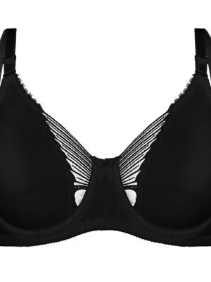 سوتین زنانه لین مدل پرسی فنردار طرح پروانه کد 4680-744