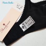 ست شورت و سوتین زنانه شاندرمن مدل فنردار گیپور گلدار کد 5080-2464-04