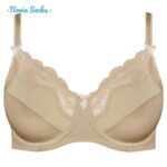 سوتین زنانه لین مدل فنردار گیپور گلدار کد 4680-606