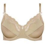 سوتین زنانه لین مدل فنردار گیپور گلدار کد 4680-606