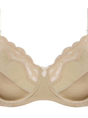 سوتین زنانه لین مدل فنردار گیپور گلدار کد 4680-606