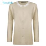 ست شومیز و شلوار زنانه لین مدل نخ پنبه جلو دکمه کد 5196-158