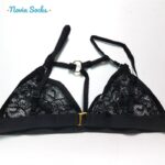 ست شورت و سوتین زنانه رونیا مدل هارنس دار بدون فنر کد 5515-716