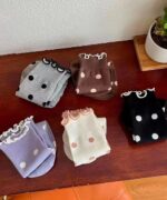 جوراب ساقدار لب فر خال خال کد 1846 - تصویر 2