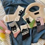 جوراب ساقدار گربه کد 1845