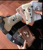 جوراب ساقدار گلدوزی سگ کد 1842 - تصویر 3