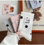 جوراب ساقدار گلدوزی سگ کد 1842