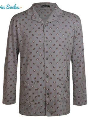 ست پیراهن و شلوار مردانه لین مدل نخ پنبه جلو دکمه دار کد 5197-495