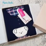 ست بلوز و شلوار زنانه لین مدل تدی نخ پنبه کد 5196-151