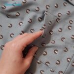 ست پیراهن و شلوار مردانه لین مدل نخ پنبه جلو دکمه دار کد 5197-495