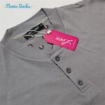 ست تی شرت آستین بلند و شلوار مردانه لین مدل نخ پنبه کد 5197-499