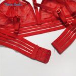 ست شورت و سوتین زنانه رونیا مدل هارنس دار بدون فنر کد 5513-409