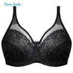 ست شورت و سوتین زنانه شاندرمن مدل فنردار گیپور گلدار کد 5080-2464-04