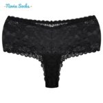 ست شورت و سوتین زنانه شاندرمن مدل فنردار گیپور گلدار کد 5080-2464-04