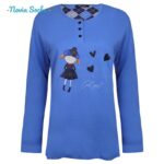 ست بلوز و شلوار زنانه لین مدل نخ پنبه کد 5196-157