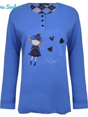 ست بلوز و شلوار زنانه لین مدل نخ پنبه کد 5196-157