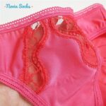 شورت زنانه لین مدل اسلیپ گیپور گلدار کد 4681-602