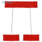 ست شورت و سوتین زنانه مدل گیپوری قلبی کد 5499-2028 به همراه نگهدارنده جوراب