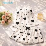 لباس خواب زنانه ماییلدا مدل قلبی کد 5623-4801