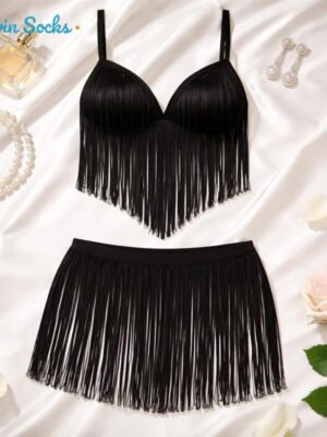 لباس خواب زنانه مدل ریش ریش کد 5620-9044