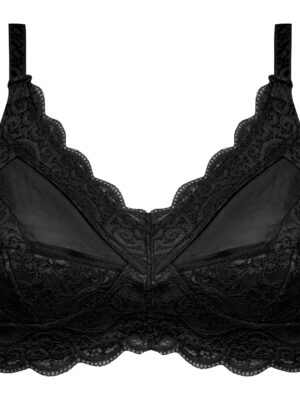 سوتین زنانه ماییلدا مدل گیپور گلدار بدون فنر کد 5036