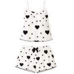 لباس خواب زنانه ماییلدا مدل قلبی کد 5623-4801