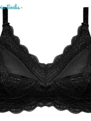 سوتین زنانه ماییلدا مدل گیپور گلدار بدون فنر کد 5036