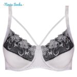 سوتین زنانه پانیذ مدل فنردار گیپوری هارنس دار کد 66397