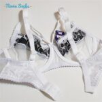 سوتین زنانه پانیذ مدل فنردار گیپوری هارنس دار کد 66397