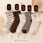 جوراب نیم ساق لب چین کد 153 - تصویر 2
